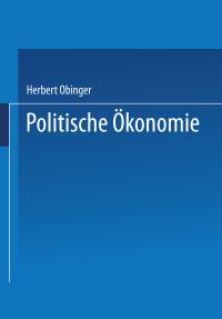 Book Cover for Politische Ökonomie by Herbert Obinger