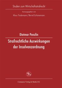 Book Cover for Strafrechtliche Auswirkungen Der Insolvenzordnung by Dietmar Penzlin