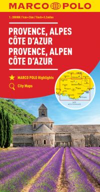 Book Cover for Provence, Alps, Cote d'Azur Marco Polo Map by Marco Polo