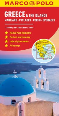 Book Cover for Greece and Greek Islands Marco Polo Map by Marco Polo
