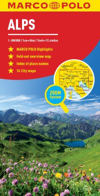 Book Cover for Alps Marco Polo Map by Marco Polo