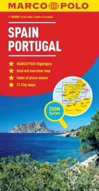Book Cover for Spain & Portugal Map by Marco Polo