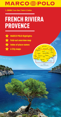 Book Cover for French Riviera, Provence Marco Polo Map by Marco Polo