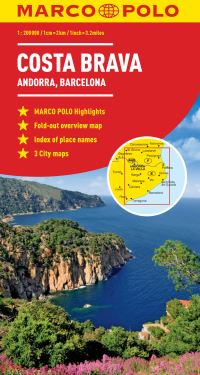 Book Cover for Costa Brava - Andorra, Barcelona Marco Polo Map by Marco Polo