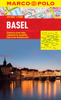 Book Cover for Basel Marco Polo Laminated City Map by Marco Polo