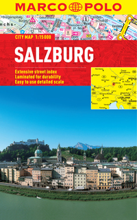 Book Cover for Salzburg Marco Polo Laminated City Map by Marco Polo
