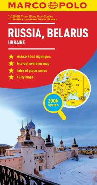 Book Cover for Russia/Belarus Map by Marco Polo