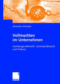Book Cover for Vollmachten Im Unternehmen by Alexander Schneider