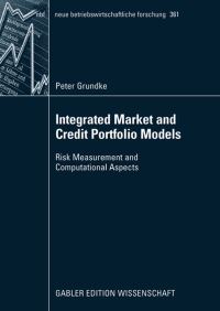 Book Cover for Integrated Market and Credit Portfolio Models by Peter Grundke