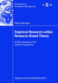 Book Cover for Empirical Research Within Resource-Based Theory by Katja Nothnagel