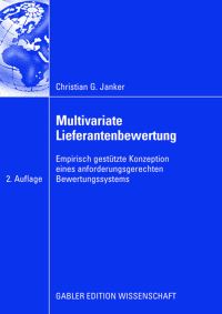 Book Cover for Multivariate Lieferantenbewertung by Christian G Janker