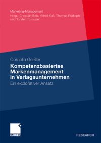 Book Cover for Kompetenzbasiertes Markenmanagement in Verlagsunternehmen by Cornelia Geißler