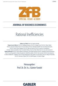 Book Cover for Rational Inefficiencies by Günter Fandel