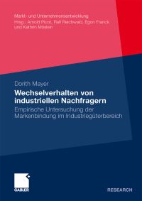 Book Cover for Wechselverhalten Von Industriellen Nachfragern by Dorith Mayer