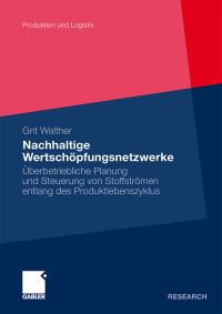 Book Cover for Nachhaltige Wertschöpfungsnetzwerke by Grit Walther