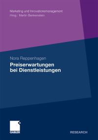 Book Cover for Preiserwartungen Bei Dienstleistungen by Nora Reppenhagen