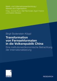 Book Cover for Transformation Von Fernsehformaten in Die Volksrepublik China by Birgit BodensteinKoeppl
