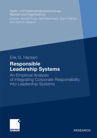 Book Cover for Responsible Leadership Systems by Erik Gunnar Hansen