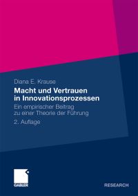 Book Cover for Macht Und Vertrauen in Innovationsprozessen by Diana E Krause