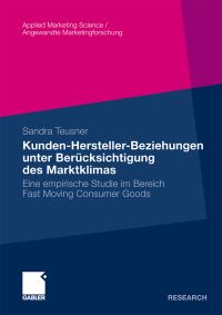 Book Cover for Kunden-Hersteller-Beziehungen Unter Berücksichtigung Des Marktklimas by Sandra Teusner