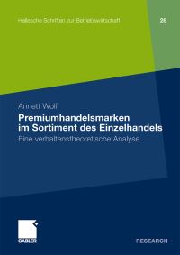 Book Cover for Premiumhandelsmarken Im Sortiment Des Einzelhandels by Annett Wolf