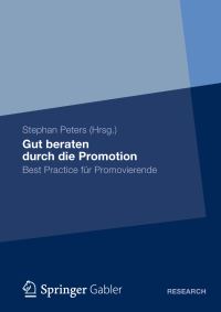 Book Cover for Gut Beraten Durch Die Promotion by Stephan Peters