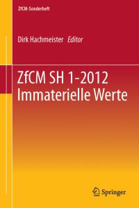 Book Cover for ZfCM SH 1-2012 Immaterielle Werte by Dirk Hachmeister