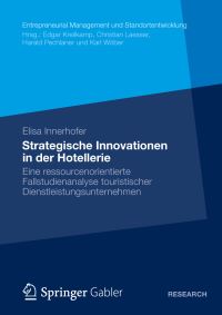 Book Cover for Strategische Innovationen in Der Hotellerie by Elisa Innerhofer