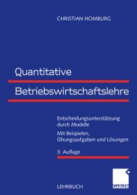 Book Cover for Quantitative Betriebswirtschaftslehre by Christian Homburg