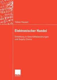 Book Cover for Elektronischer Handel DUV Wirtschaftsinformatik by Tobias Hausen