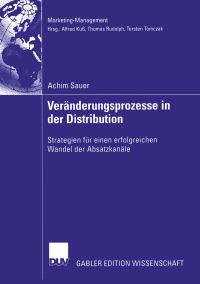 Book Cover for Veränderungsprozesse in Der Distribution by Achim Sauer