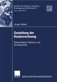 Book Cover for Gestaltung Der Kostenrechnung by Jürgen Weber