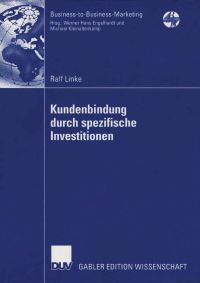Book Cover for Kundenbindung Durch Spezifische Investitionen by Ralf Linke