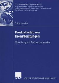 Book Cover for Produktivität Von Dienstleistungen by Britta Lasshof