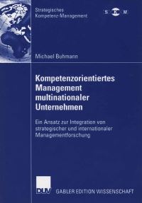 Book Cover for Kompetenzorientiertes Management Multinationaler Unternehmen by Michael Buhmann