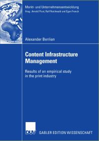 Book Cover for Content Infrastructure Management by Alexander Benlian