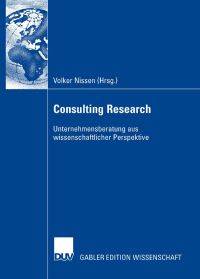 Book Cover for Consulting Research by Volker Nissen