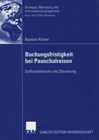 Book Cover for Buchungsfristigkeit Bei Pauschalreisen by Bastian Körber