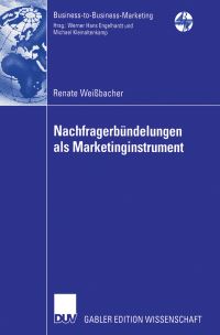 Book Cover for Nachfragerbündelungen Als Marketinginstrument by Renate Weißbacher