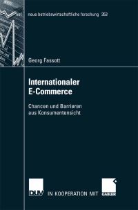 Book Cover for Internationaler E-Commerce by Georg Fassott