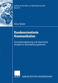 Book Cover for Kundenorientierte Kommunikation by Alina Seidel