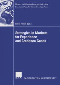 Book Cover for Strategies in Markets for Experience and Credence Goods by MenAndri Benz