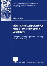 Book Cover for Integrationskompetenz Von Kunden Bei Individuellen Leistungen by Melanie Müller