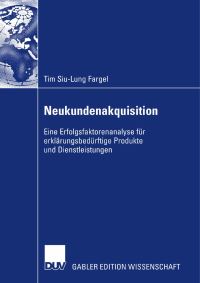Book Cover for Neukundenakquisition by Tim SiuLung Fargel