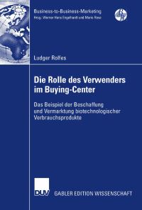Book Cover for Die Rolle Des Verwenders Im Buying-Center by Ludger Rolfes