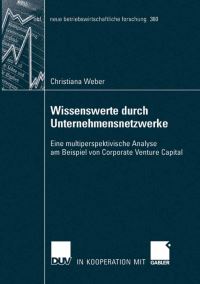 Book Cover for Wissenswerte Durch Unternehmensnetzwerke by Christiana Weber
