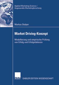 Book Cover for Market Driving-Konzept by Markus Stolper