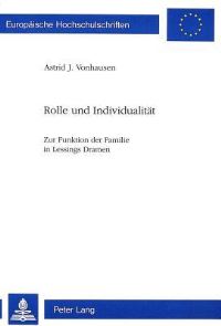 Book Cover for Rolle Und Individualitat by Astrid J Vonhausen