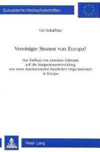 Book Cover for Vereinigte Staaten Von Europa? by Urs Schaffner