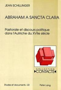 Book Cover for Abraham a Sancta Clara by Jean Schillinger